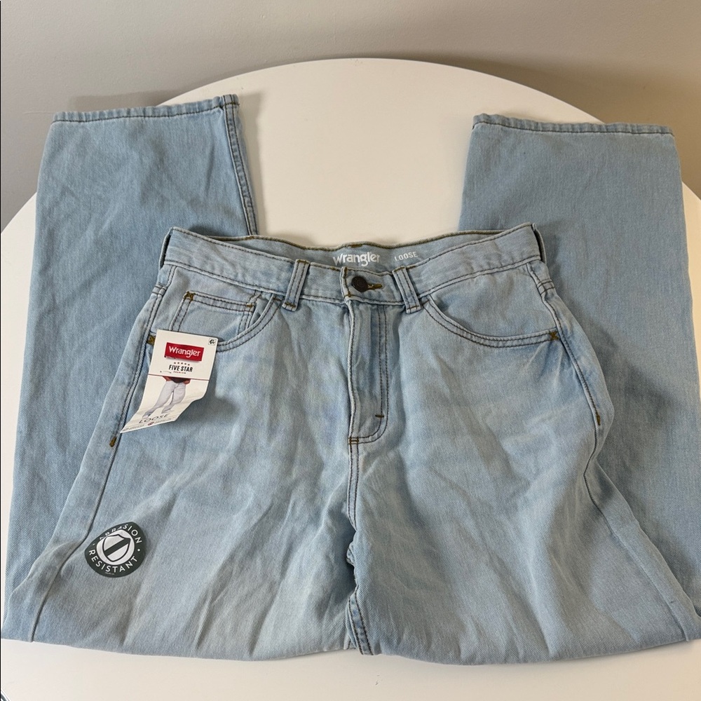 Wrangler Classic Light Blue Denim Pants - Picture 1 of 5